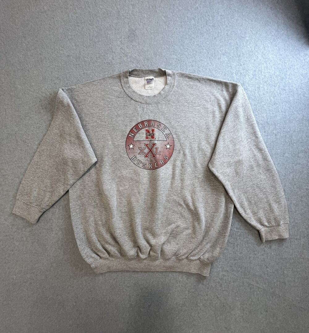 Nebraska Huskers, Gildan crewneck sweatshirt men’s Sz XL